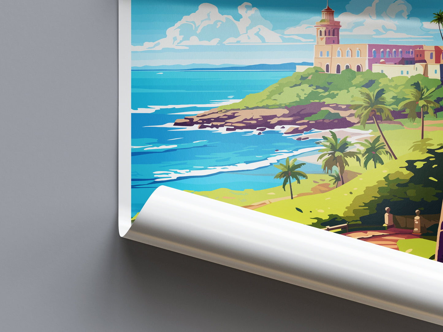 Puerto Rico Travel Print Wall Art Puerto Rico Wall Hanging Home Décor Puerto Rico Gift Art Lovers Wall Art Caribbean Travel Print Poster