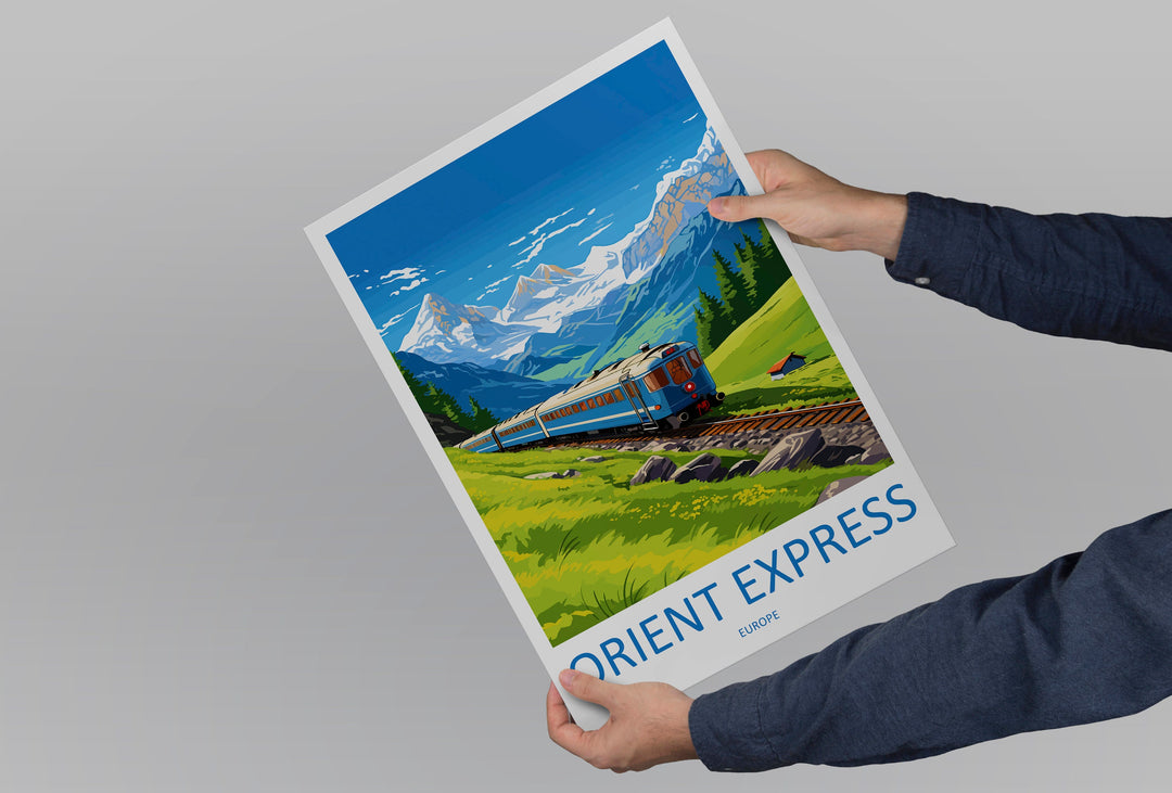 Orient Express Travel Print Wall Art Orient Express Wall Hanging Home Décor Orient Express Gift Art Lovers Europe Art Lover Gift Europe Deco