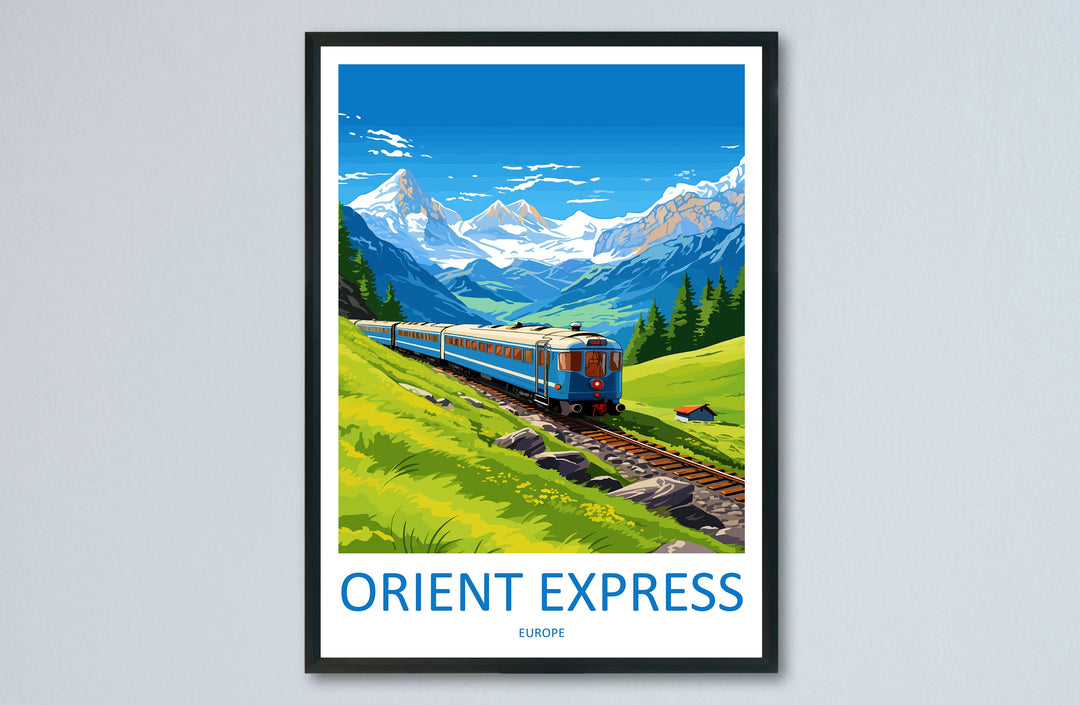 Orient Express Travel Print Wall Art Orient Express Wall Hanging Home Décor Orient Express Gift Art Lovers Europe Art Lover Gift Europe Deco