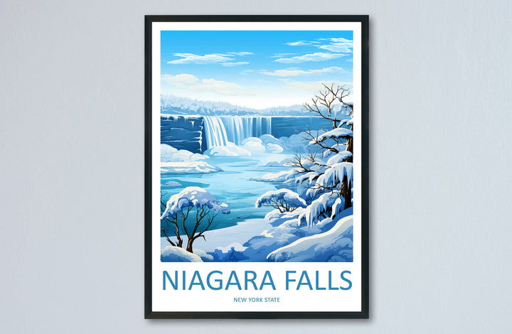 Niagara Falls Travel Print Wall Art Niagara Falls Wall Hanging Home Décor Niagara Falls Gift Art Lovers New York State Art Gift Lover Print