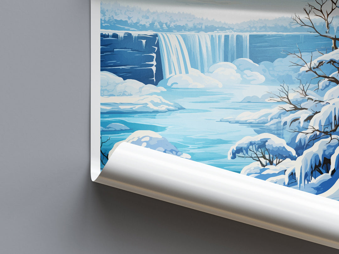 Niagara Falls Travel Print Wall Art Niagara Falls Wall Hanging Home Décor Niagara Falls Gift Art Lovers New York State Art Gift Lover Print