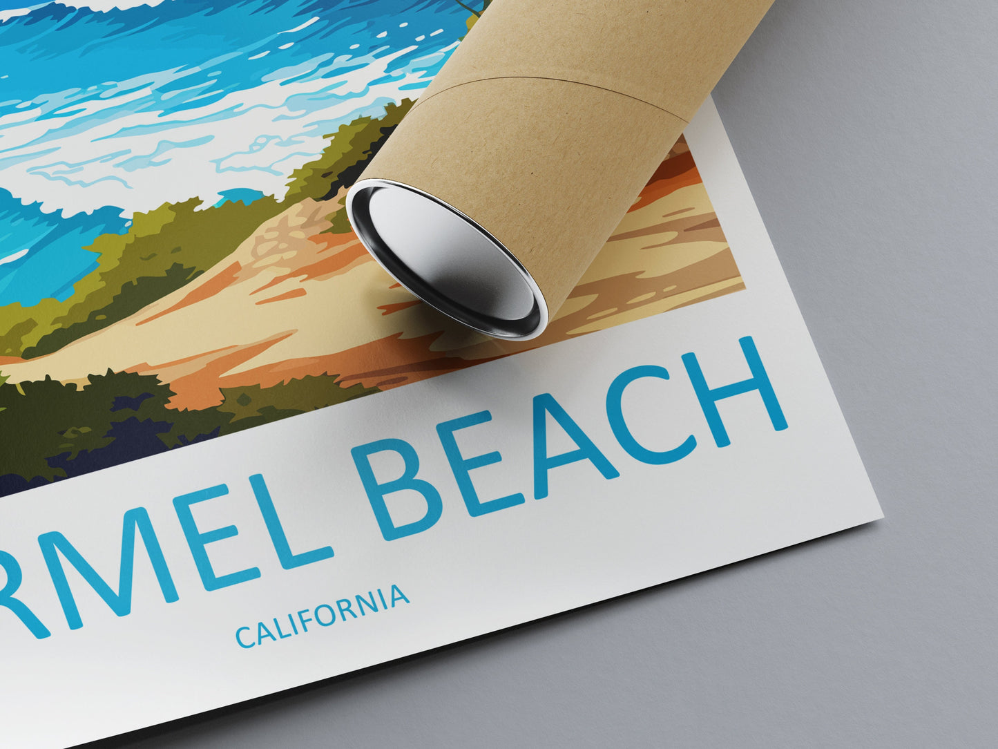 Carmel Beach Travel Print Wall Art Carmel Beach Wall Hanging Home Décor Carmel Beach Gift Art Lovers California Art Lover Gift