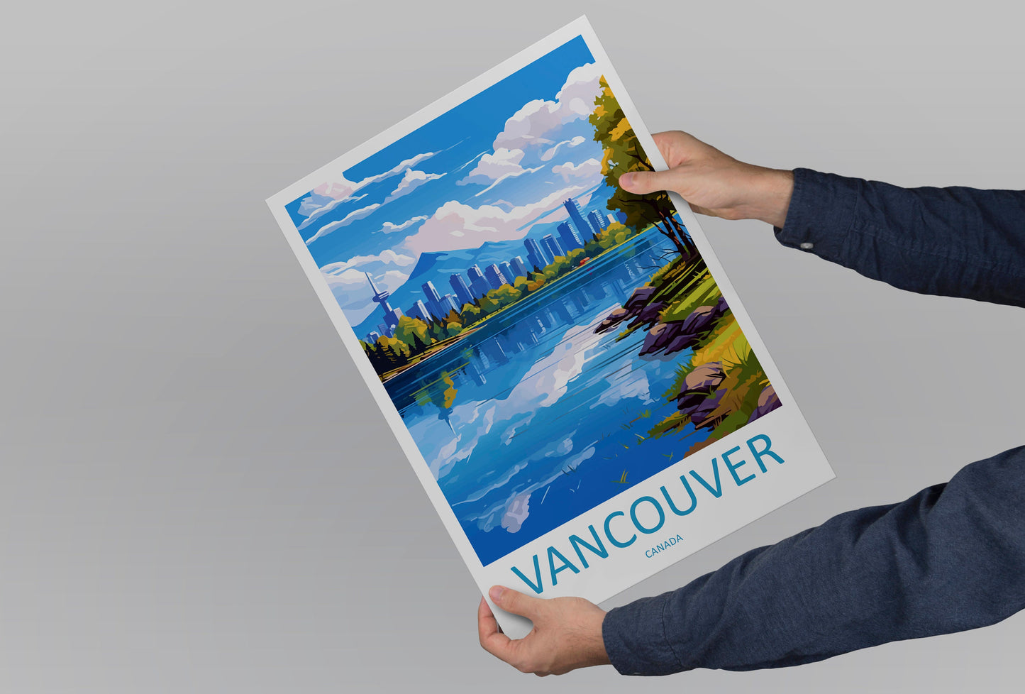 Vancouver Travel Print Wall Art Vancouver Wall Hanging Home Décor Vancouver Gift Art Lovers Canada Art Lover Gift Vancouver Gift