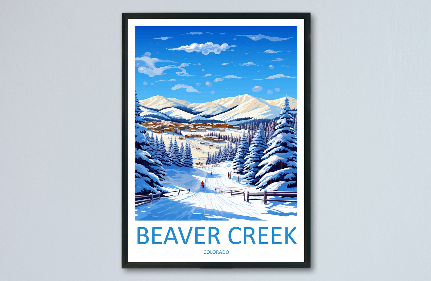 Beaver Creek Travel Print Wall Art Beaver Creek Wall Hanging Home Décor Beaver Creek Gift Art Lovers Ski Art Lover Gift St. Anton Print