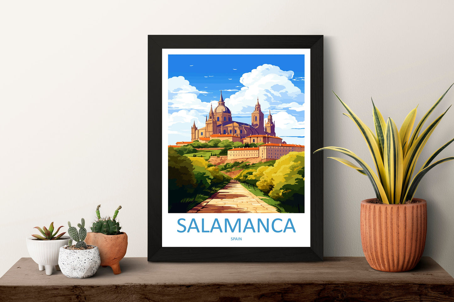 Salamanca Travel Print Wall Art Salamanca Wall Hanging Home Décor Salamanca Gift Art Lovers Spain Art Lover Gift Salamanca Print Spain Art