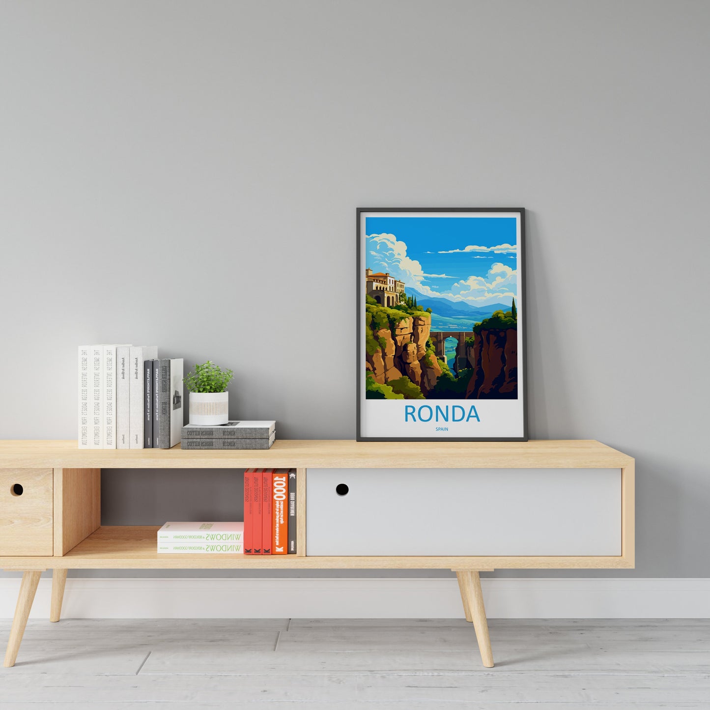Ronda Travel Print Wall Art Ronda Wall Hanging Home Décor Ronda Gift Art Lovers Spain Art Lover Gift Ronda Print Spain Wall Art
