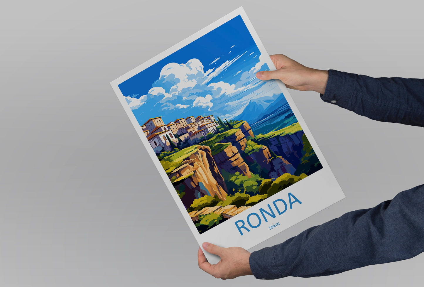 Ronda Travel Print Wall Art Ronda Wall Hanging Home Décor Ronda Gift Art Lovers Spain Art Lover Gift Ronda Print Spain Wall Art