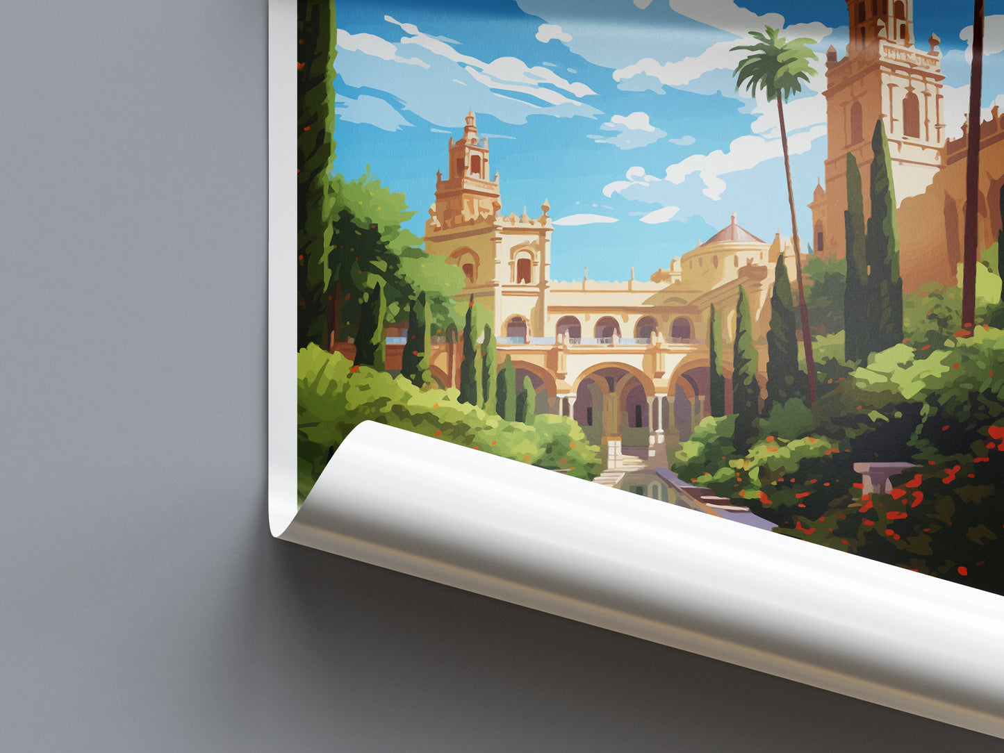 Seville Travel Print Wall Art Seville Wall Hanging Home Décor Seville Gift Art Lovers Spain Art Lover Gift Seville Print Spain Wall Art Deco