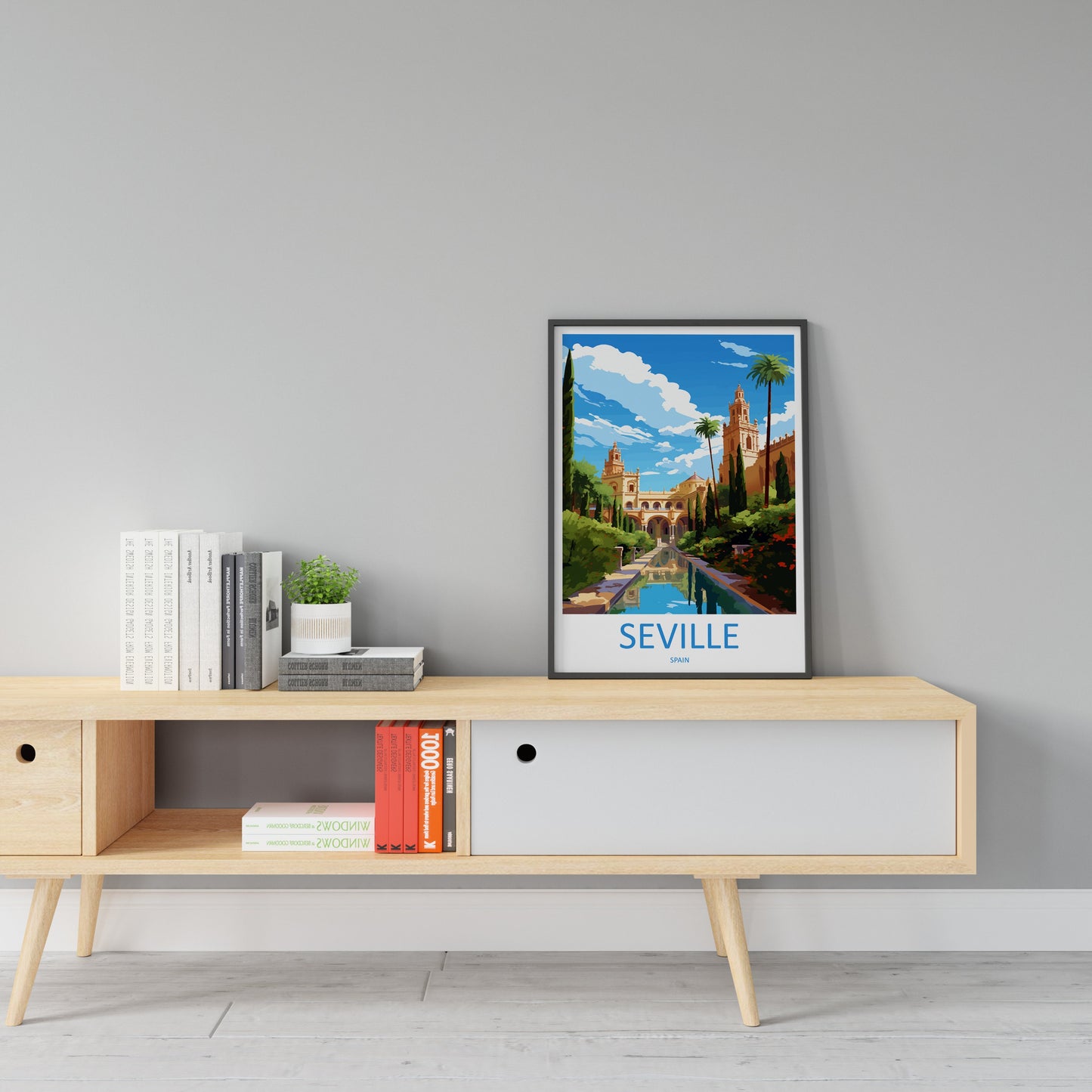 Seville Travel Print Wall Art Seville Wall Hanging Home Décor Seville Gift Art Lovers Spain Art Lover Gift Seville Print Spain Wall Art Deco