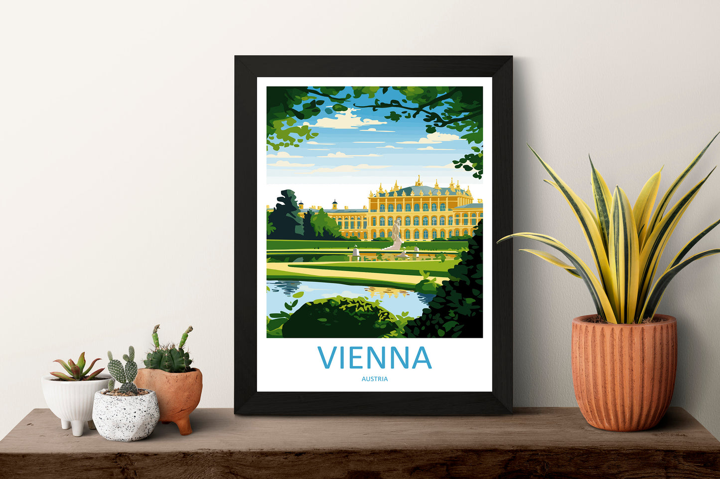 Vienna Travel Print Wall Art Vienna Wall Hanging Home Décor Vienna Gift Art Lovers Austria Art Lover Gift Vienna Travel Poster