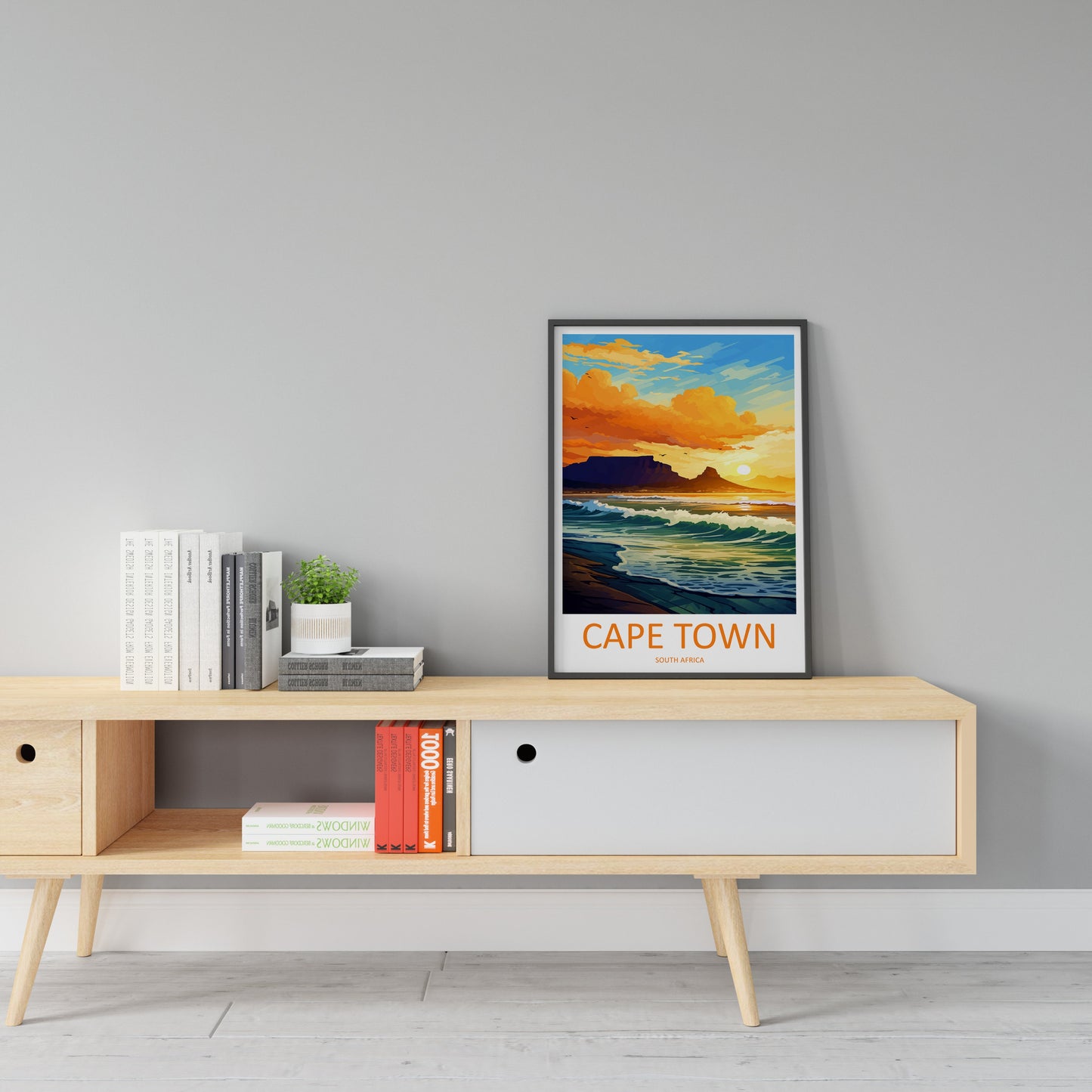 Cape Town Travel Print Wall Art Cape Town Wall Hanging Home Décor Cape Town Gift Art Lovers South Africa Art Print Cape Town Wall Décor Art