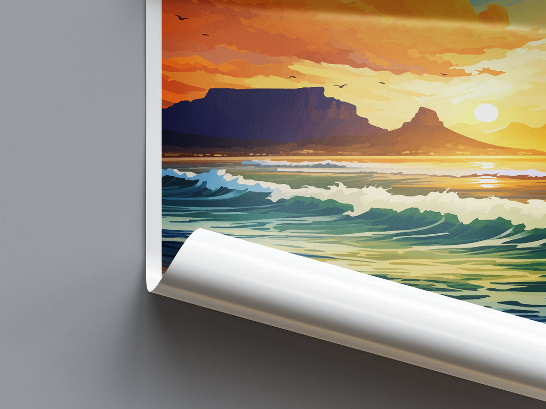 Cape Town Travel Print Wall Art Cape Town Wall Hanging Home Décor Cape Town Gift Art Lovers South Africa Art Print Cape Town Wall Décor Art