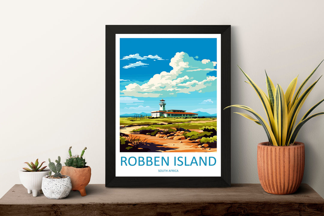 Robben Island Travel Print Wall Art Robben Island Wall Hanging Home Décor Robben Island Gift Lovers South Africa Art Print Robben Island