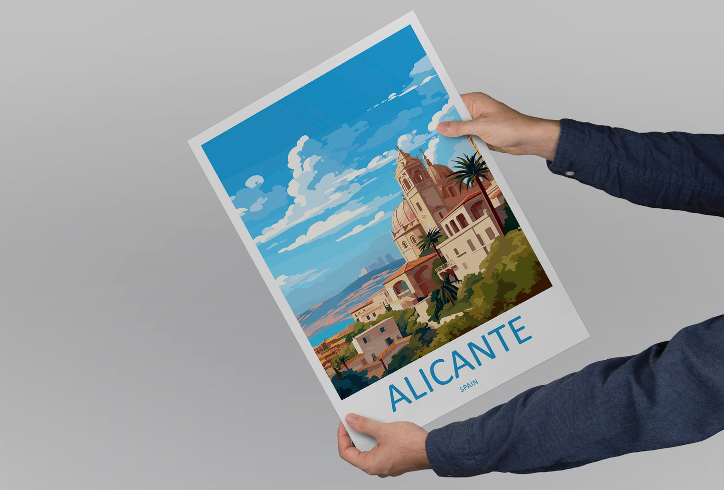 Alicante Travel Print Wall Art Alicante Wall Hanging Home Décor Alicante Gift Art Lovers Spain Art Gift Alicante Travel Poster art