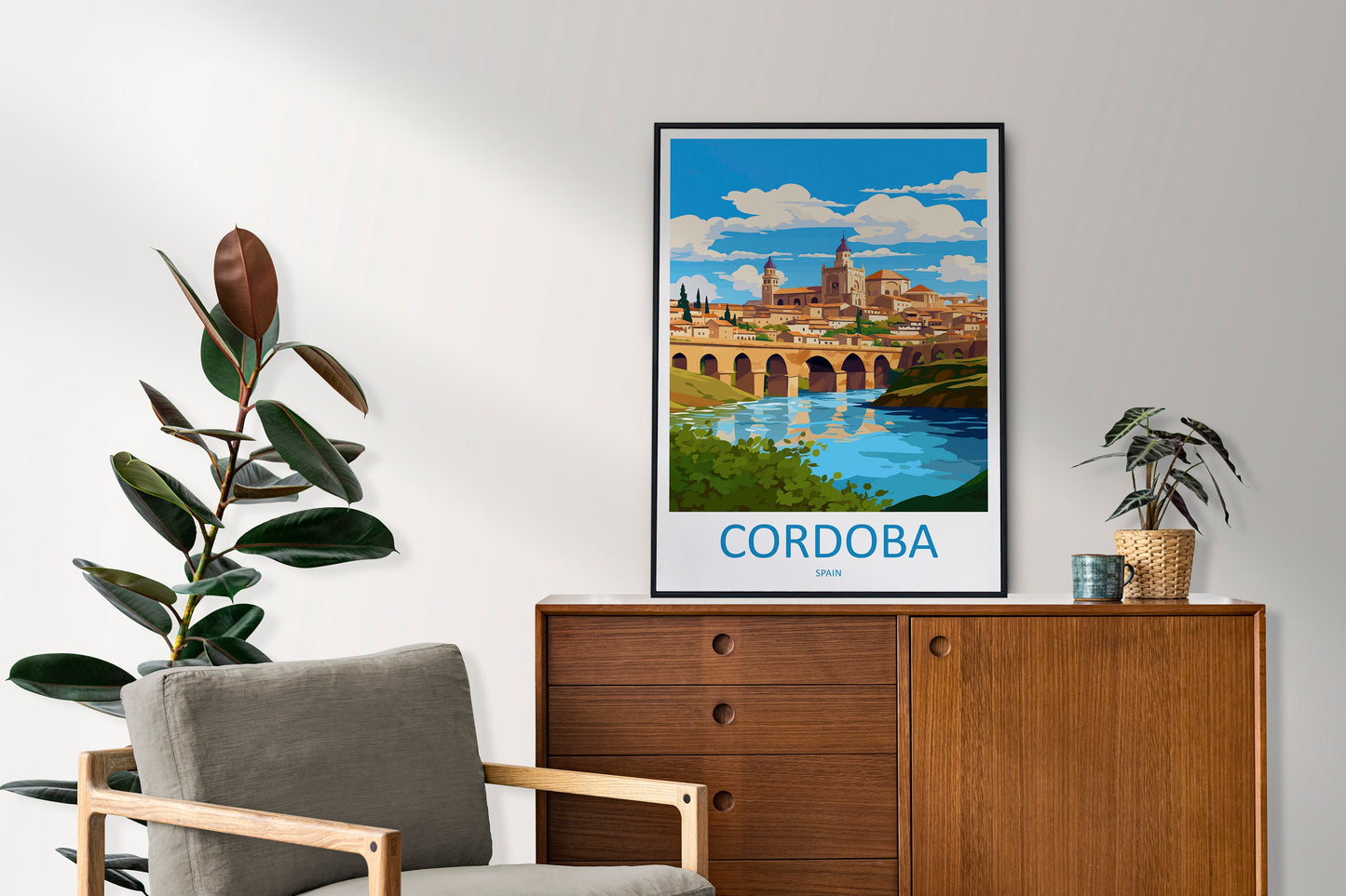 Cordoba Travel Print Wall Art Cordoba Wall Hanging Home Décor Cordoba Gift Art Lovers Spain Art Lover Gift Cordoba Wall Décor Cordoba Art