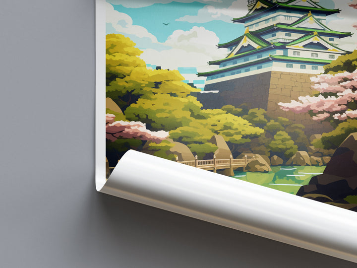 Osaka Travel Print Wall Art Osaka Wall Hanging Home Décor Osaka Gift Art Lovers Osaka Art Lover Gift Osaka Travel Gift Japan