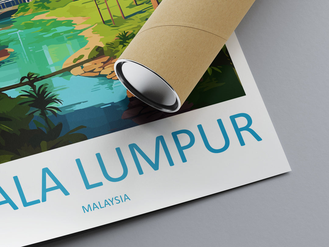 Kuala Lumpur Travel Print Wall Decor Kuala Lumpur Poster Kuala Lumpur Travel Print Art Kuala Lumpur Illustration Malaysia