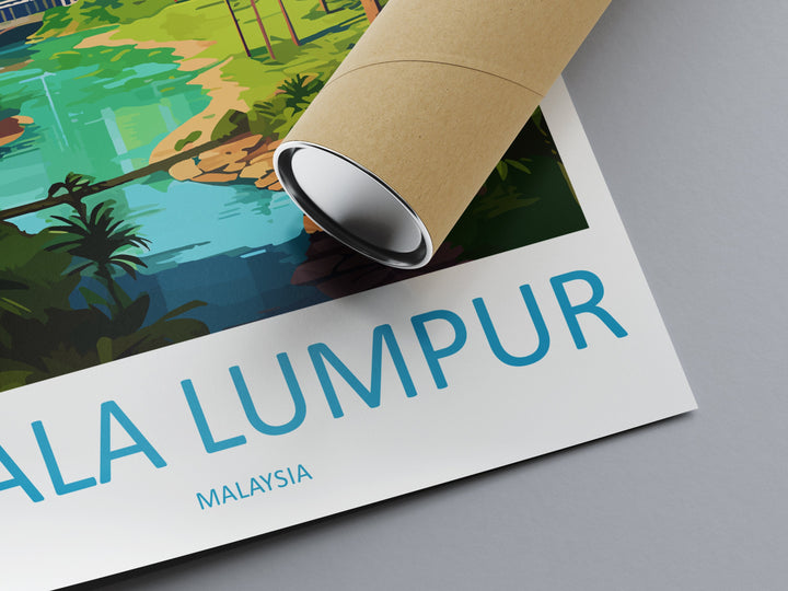 Kuala Lumpur Travel Print Wall Decor Kuala Lumpur Poster Kuala Lumpur Travel Print Art Kuala Lumpur Illustration Malaysia