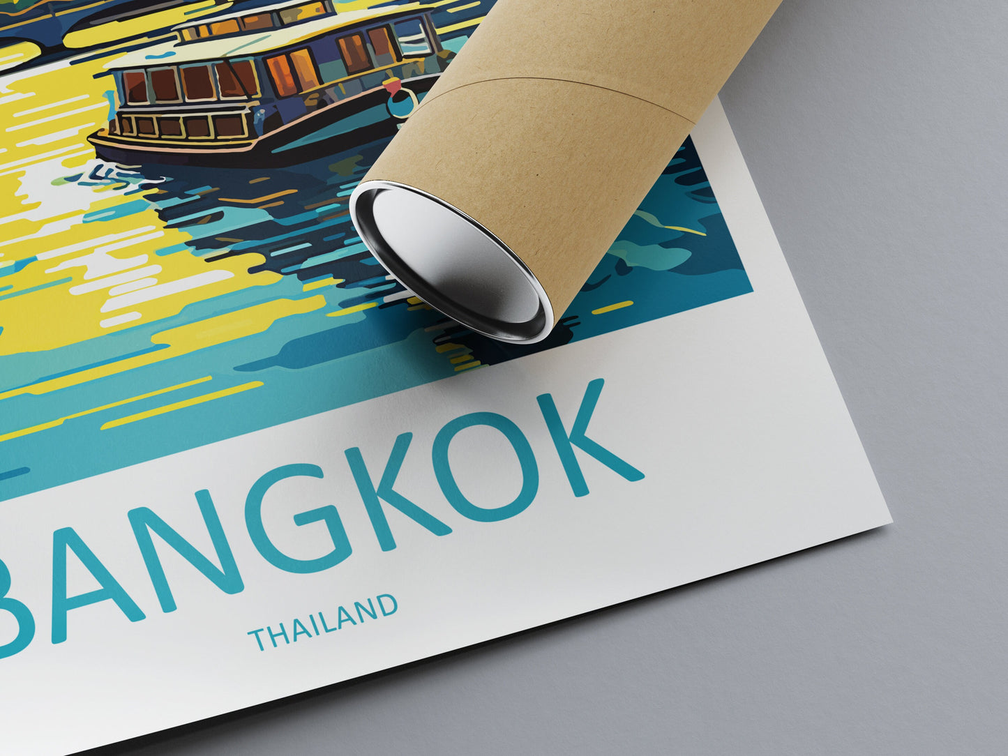 Bangkok Travel Print Wall Art Bangkok Wall Hanging Home Decor Bangkok Gift Art Lovers Wall Art Thailand Travel Print Gift Thai Travel Art