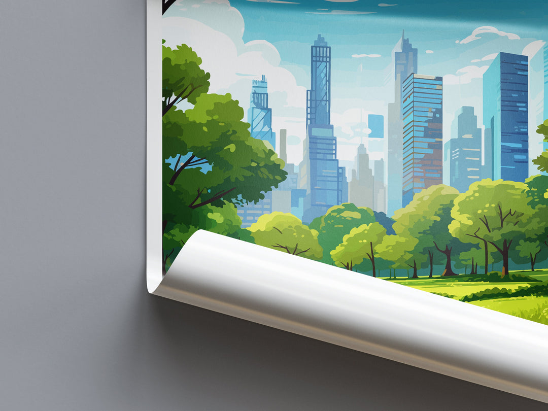 New York Travel Print Wall Art New York Wall Hanging Home Décor New York Gift Art Lovers New York State Art Gift Lover Print