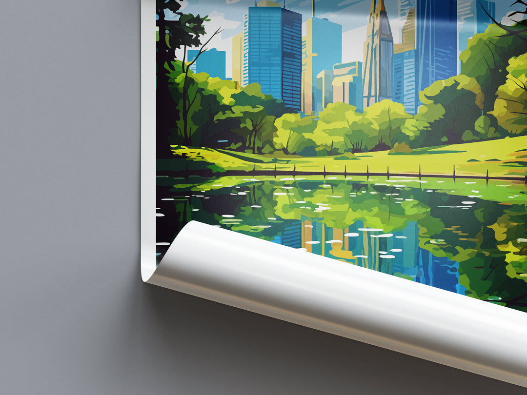 New York Travel Print Wall Art New York Wall Hanging Home Décor New York Gift Art Lovers New York State Art Gift Lover Print