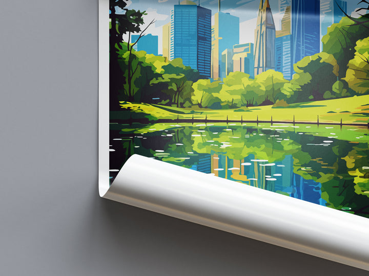 New York Travel Print Wall Art New York Wall Hanging Home Décor New York Gift Art Lovers New York State Art Gift Lover Print