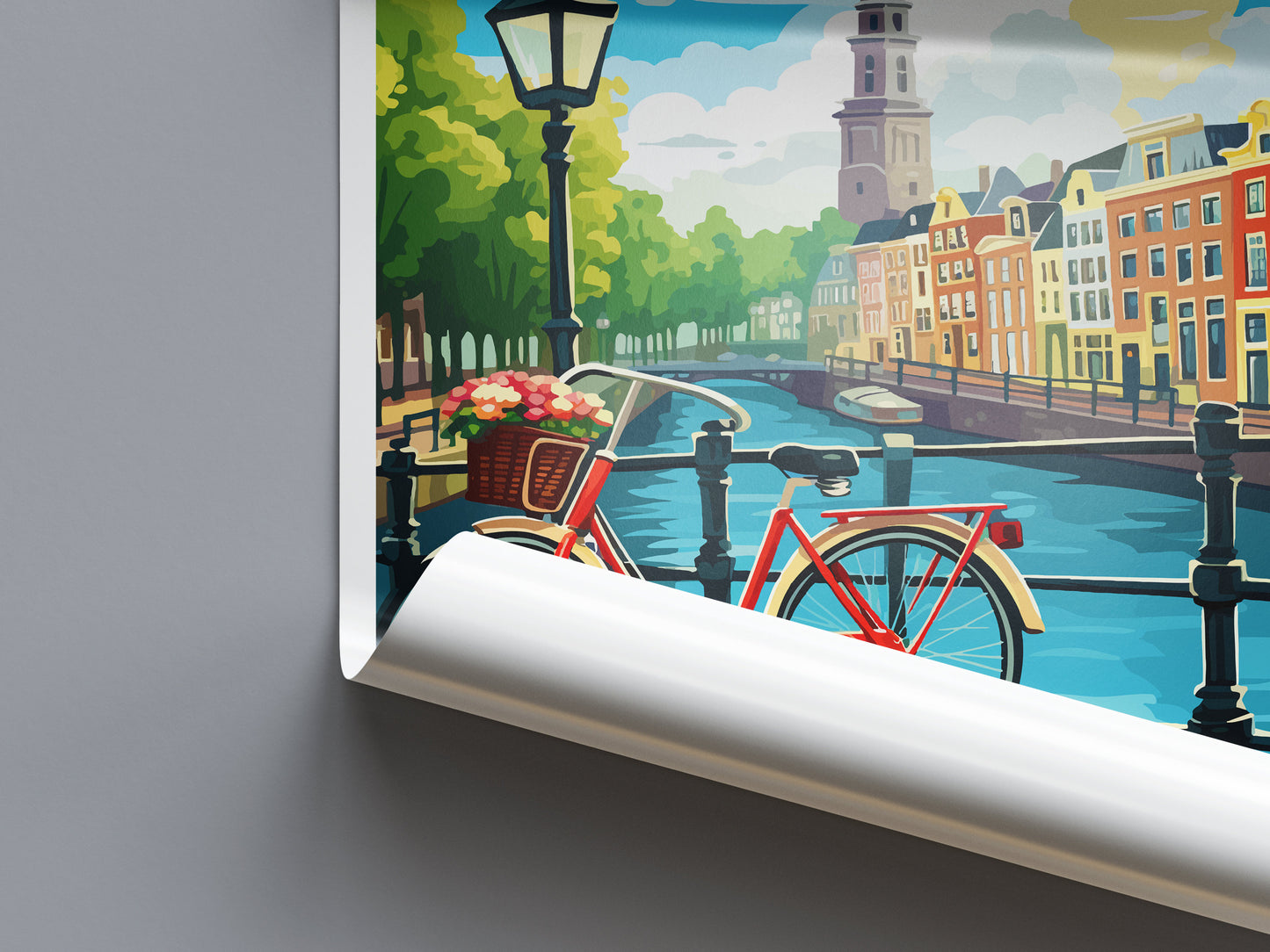 Amsterdam Travel Print Wall Art Amsterdam Wall Hanging Home Décor Amsterdam Gift Art Lovers Netherlands Art Lover Gift Amsterdam Decor