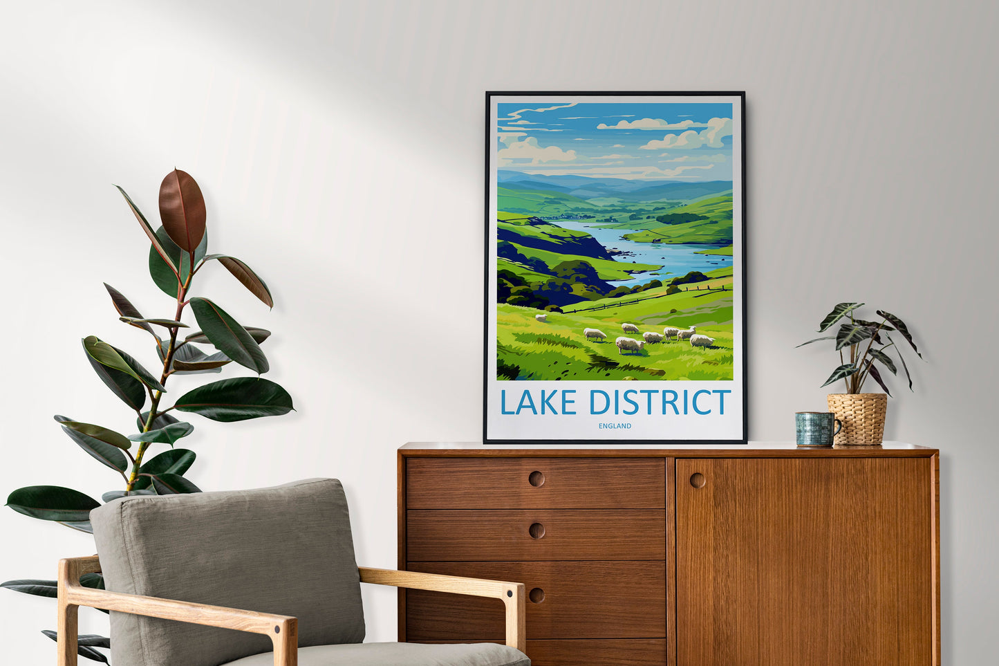 Lake District Print Lake District Home Decor Landscape Art Print Lake District Wall Art Nature Enthusiast Gift Wall Hanging Lake District