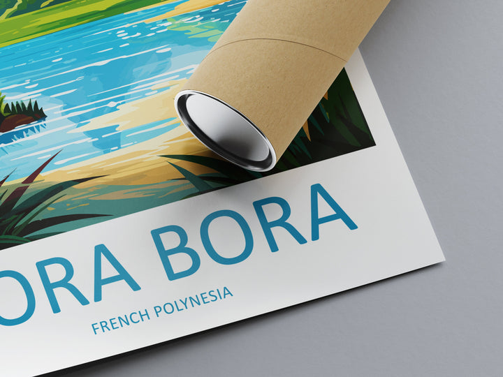 Bora Bora Travel Print Wall Art Bora Bora Wall Hanging Home Décor Bora Bora Gift Art Lovers French Polynesia Art Lover Gift Bora Bora Gift