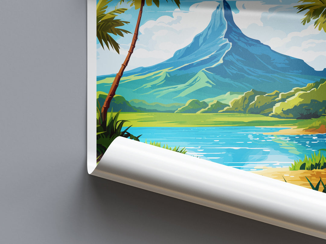 Bora Bora Travel Print Wall Art Bora Bora Wall Hanging Home Décor Bora Bora Gift Art Lovers French Polynesia Art Lover Gift Bora Bora Gift
