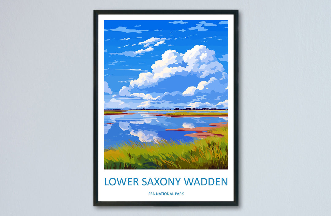 Lower Saxony Wadden Travel Print Lower Saxony Wadden Home Décor Germany Art Print Germany Lower Saxony Wadden Wall Print
