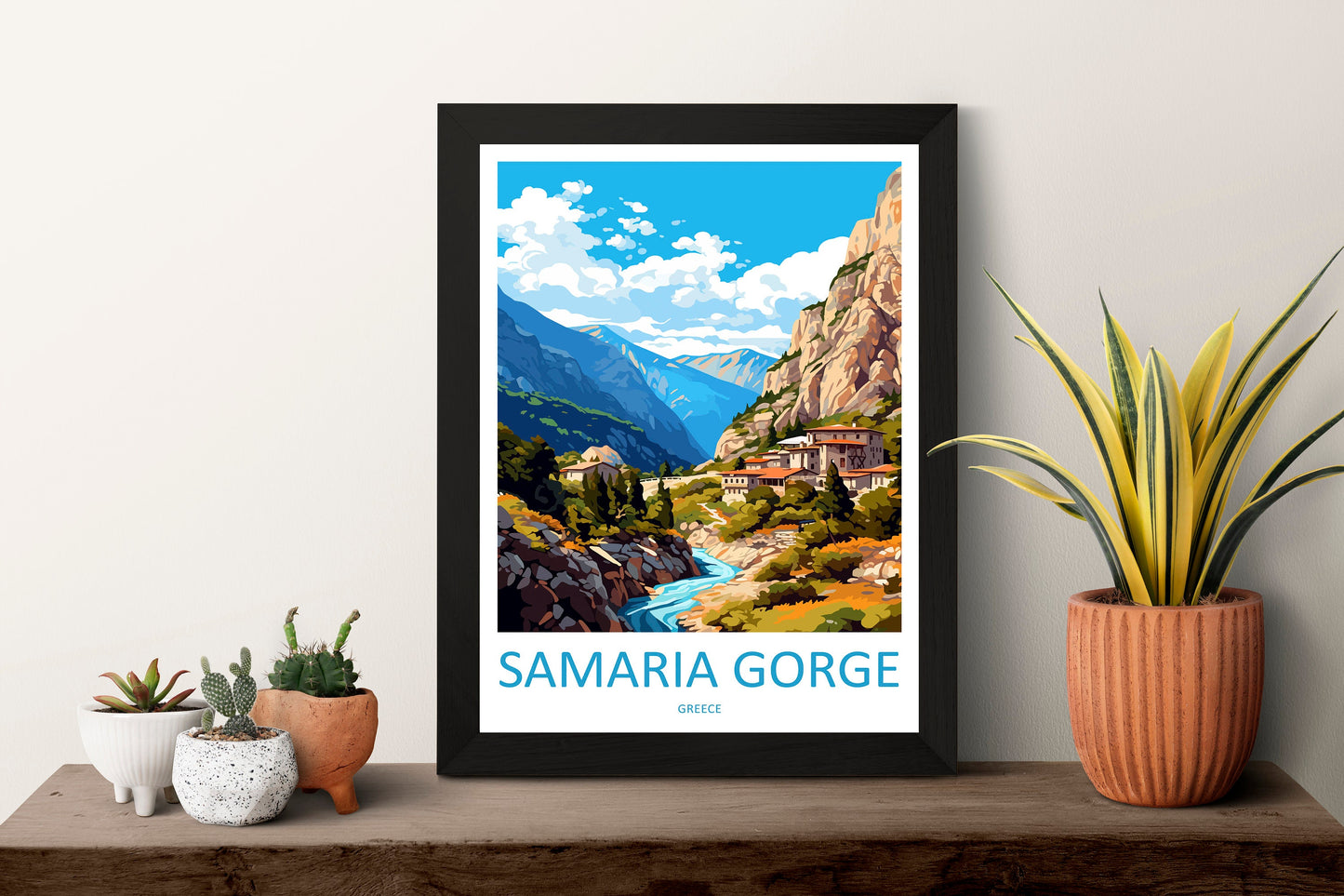 Samaria Gorge Travel Print Wall Art Samaria Gorge Wall Hanging Home Decor Samaria Gorge Gift Art Lovers Wall Art Print Samaria Gorge Art
