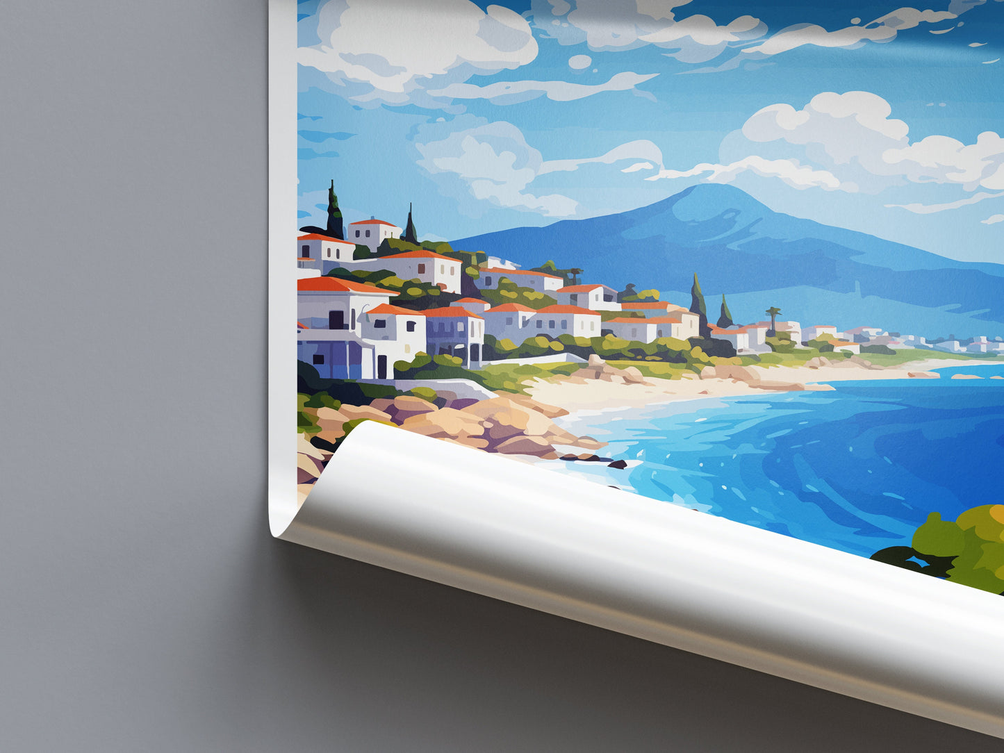 Loutraki Travel Print Wall Art Loutraki Wall Hanging Home Decor Loutraki Gift Art Lovers Wall Art Print Loutraki