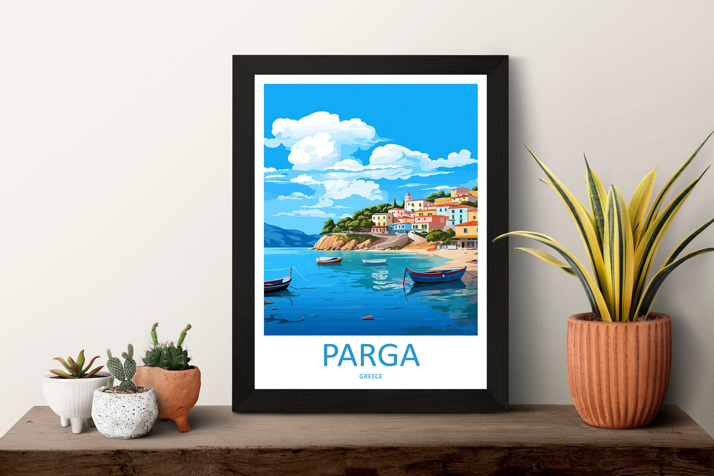 Parga Travel Print Wall Art Parga Greece Wall Hanging Home Decoration Parga Gift Art Lovers Wall Art Print Parga Greece Wall Art