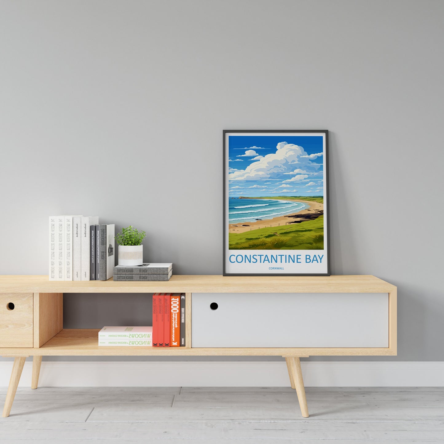 Constantine Bay Travel Print Wall Art Constantine Bay Wall Hanging Home Décor Constantine Bay Gift Art Lovers Cornwall Art Lover Gift