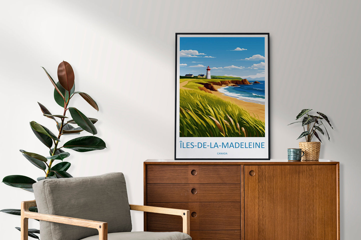 Îles-de-la-Madeleine Travel Print Wall Art Îles-de-la-Madeleine Wall Hanging Home Décor Îles-de-la-Madeleine Gift Art Lovers Canada Art