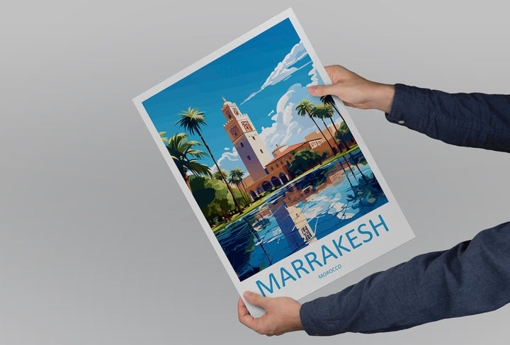 Marrakesh Travel Print Wall Art Marrakesh Wall Hanging Home Décor Marrakesh Gift Art Lovers Morocco Art Lover Gift Wall Art Morocco Art