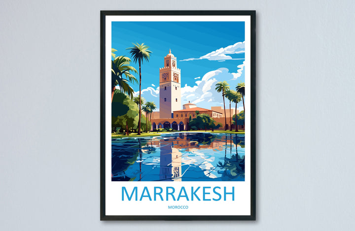 Marrakesh Travel Print Wall Art Marrakesh Wall Hanging Home Décor Marrakesh Gift Art Lovers Morocco Art Lover Gift Wall Art Morocco Art