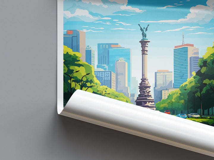 Mexico City Travel Print Wall Art Mexico City Wall Hanging Home Decoration Mexico City Gift Art Lovers Wall Art Print Art Mexico City Print