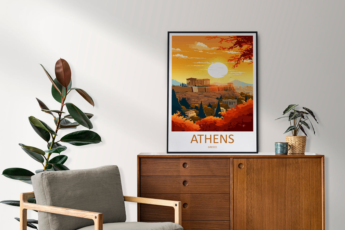 Athens Travel Print Wall Art Athens Greece Wall Hanging Home Decoration Athens Gift Art Lovers Wall Art Print Athens Greece Wall Poster Art