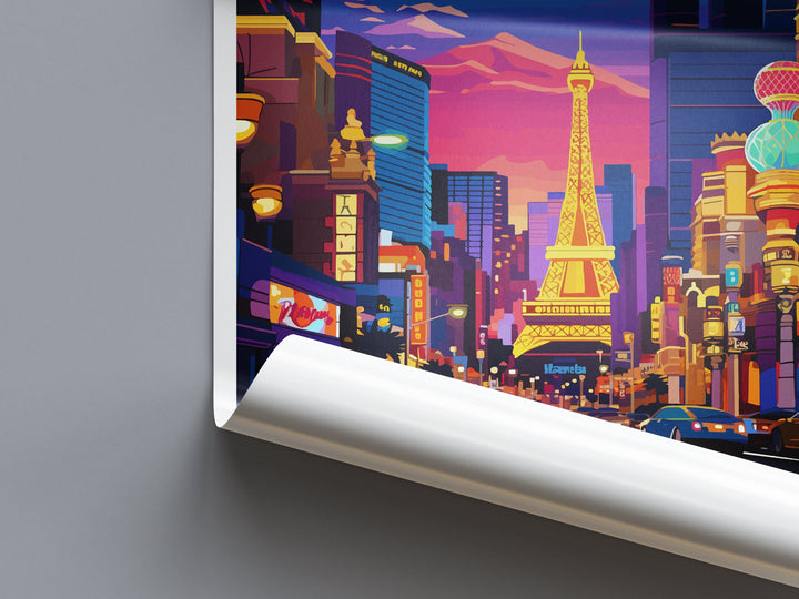 Las Vegas Travel Print Wall Art Las Vegas Wall Hanging Home Décor Las Vegas Gift Art Lovers Nevada Art Lover Gift Las Vegas Wall Décor