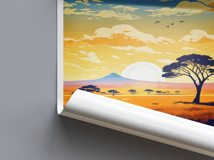 Serengeti Travel Print Wall Art Serengeti Wall Hanging Home Décor Serengeti Gift Art Lovers Serengeti Art Print Tanzania Wall Décor Art