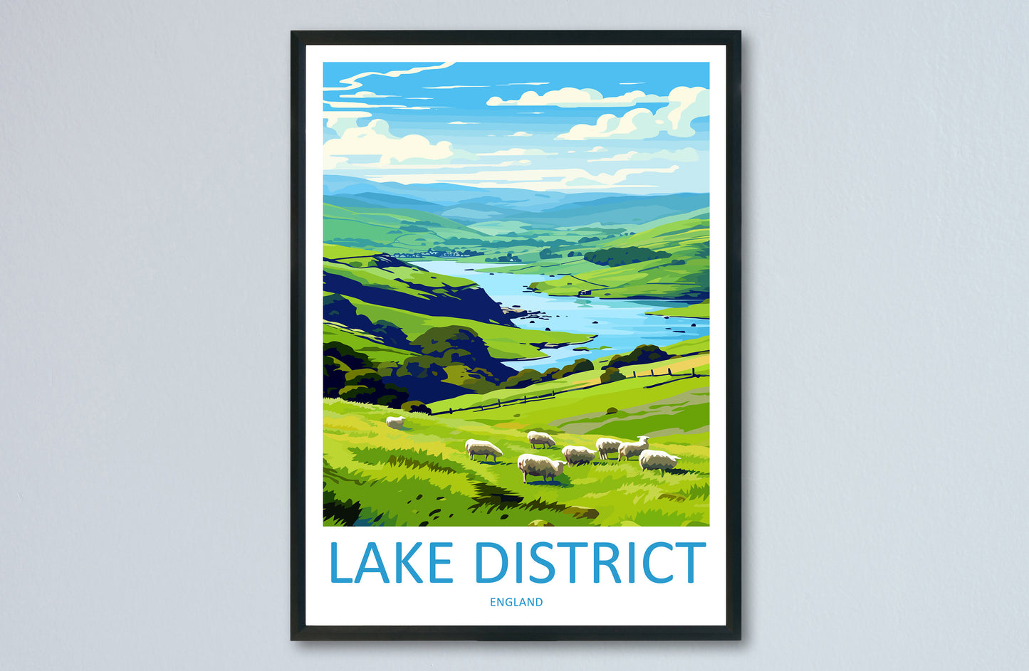 Lake District Print Lake District Home Decor Landscape Art Print Lake District Wall Art Nature Enthusiast Gift Wall Hanging Lake District