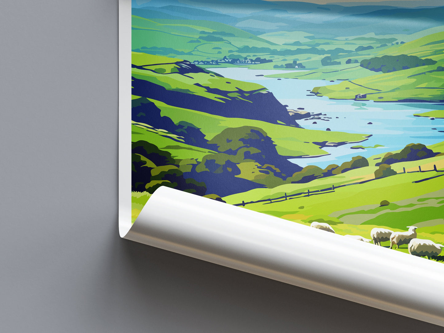 Lake District Print Lake District Home Decor Landscape Art Print Lake District Wall Art Nature Enthusiast Gift Wall Hanging Lake District
