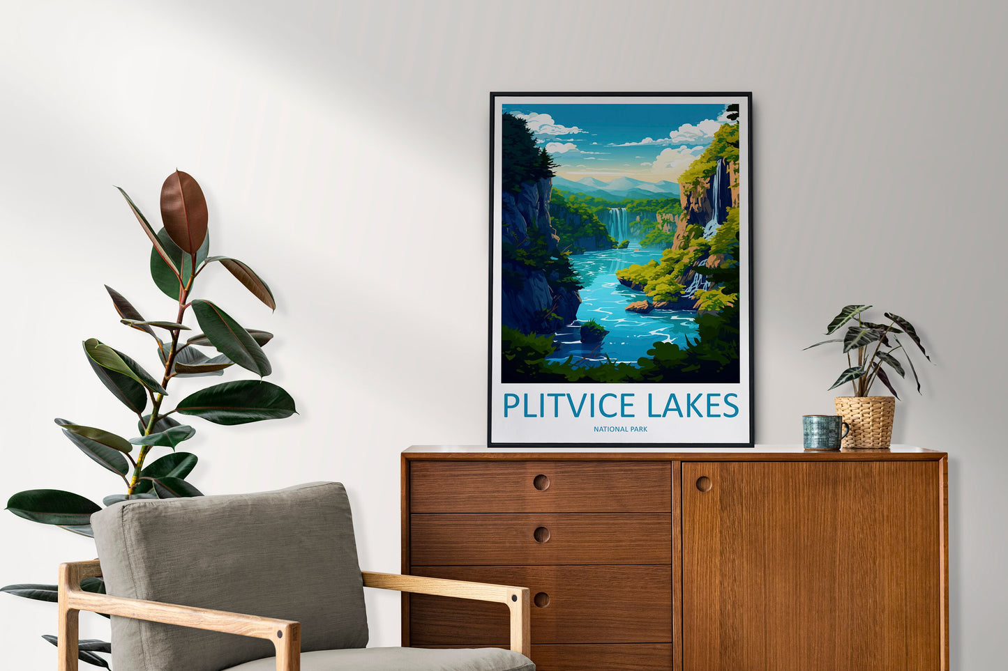 Plitvice Lake National Park Travel Print Plitvice Park Home Décor Croatia Art Print Plitvice Lake Wall Print For Croatia National Park Gift