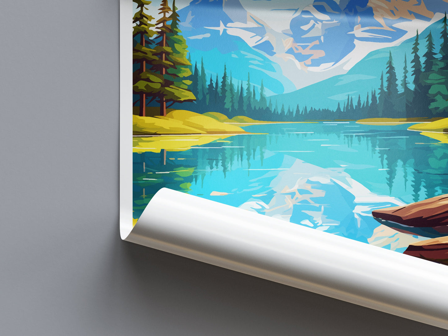 Banff National Park Travel Print Wall Art Banff Wall Hanging Home Décor Banff Gift Art Lovers Canada Art Lover Gift
