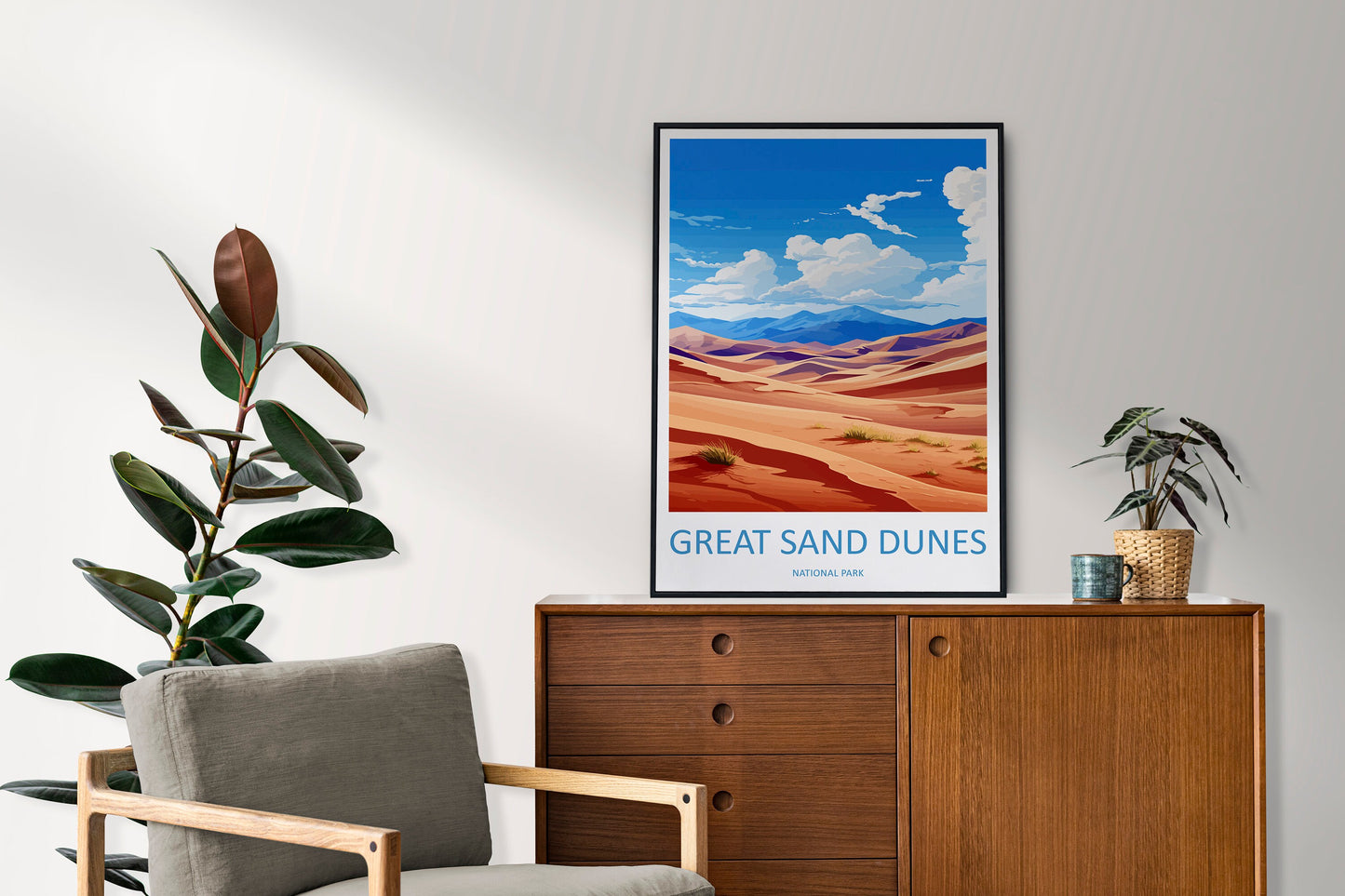 Great Sand Dunes National Park Travel Print Wall Art Great Sand Dunes Wall Hanging Home Décor Great Sand Dunes Gift Art Lovers Colorado Art