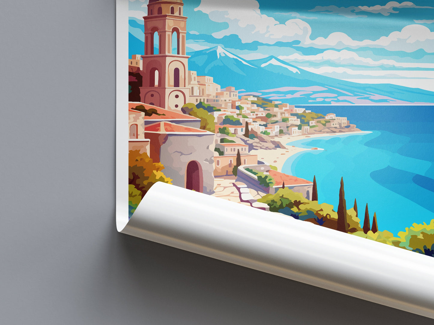 Rethymno Travel Print Wall Art Rethymno Greece Wall Hanging Home Decoration Rethymno Gift Art Lovers Wall Art Print Rethymno Greece Wall Art