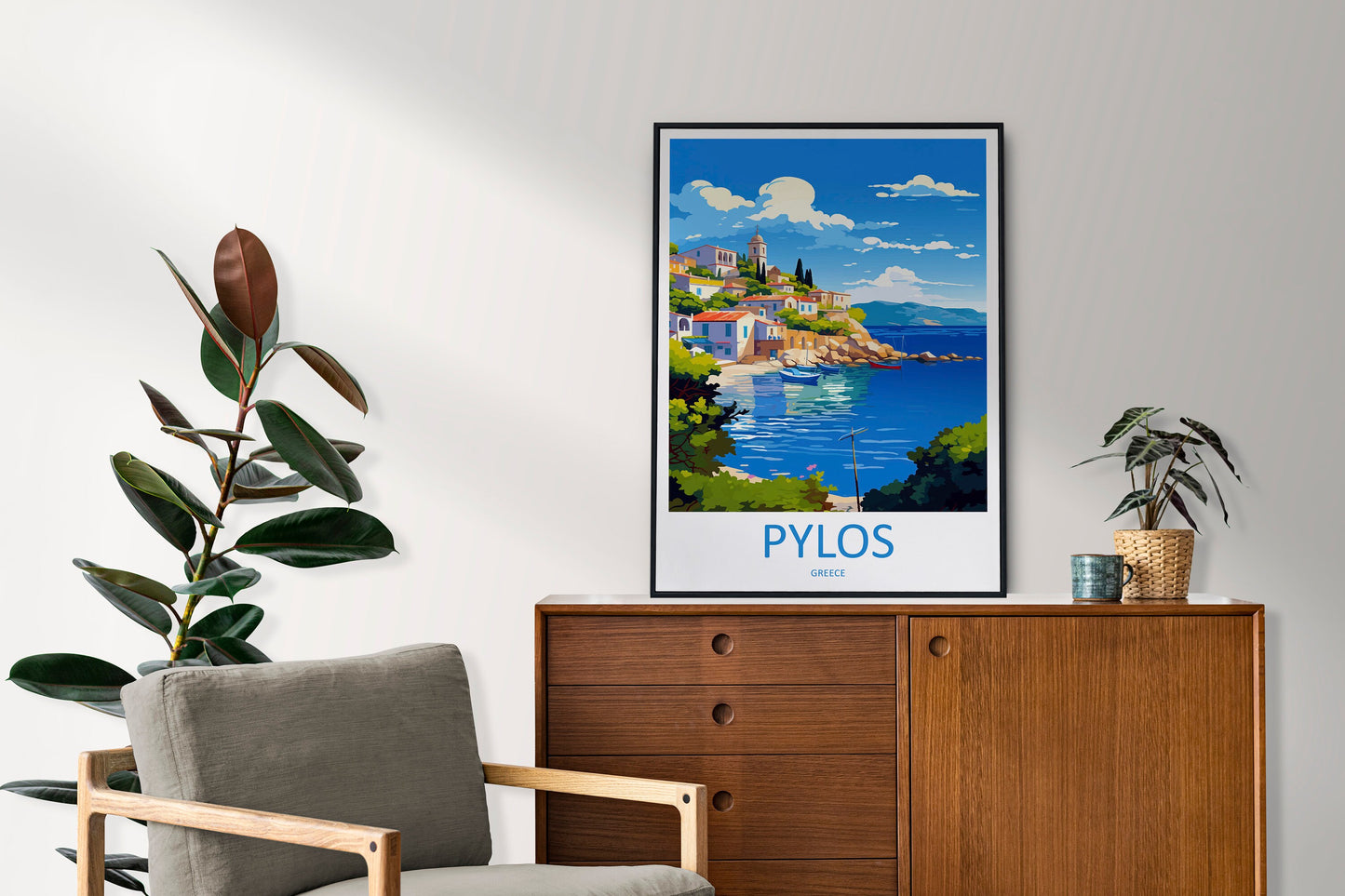 Pylos Travel Print Wall Art Pylos Wall Hanging Home Decoration Pylos Gift Art Lovers Wall Art Print Pylos Print