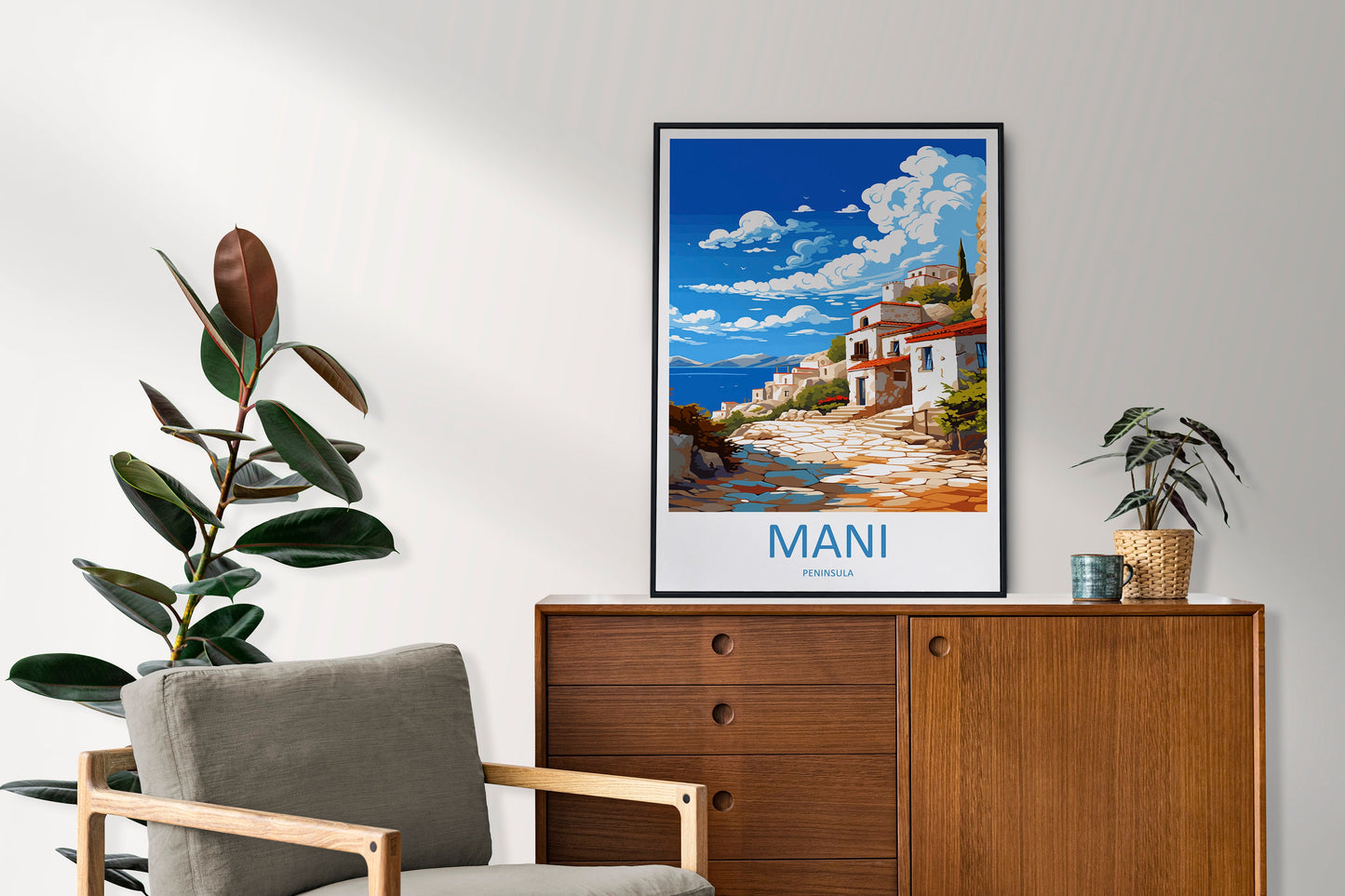 Mani Peninsula Travel Print Wall Art Mani Peninsula Wall Hanging Home Decoration Mani Peninsula Gift Art Lovers Wall Art Print